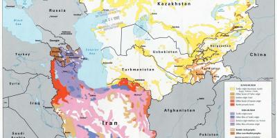 地图，哈萨克斯坦的宗教